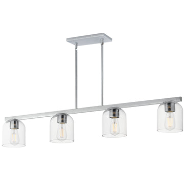Maxim Lighting Scoop 4-Light Linear Pendant Polished Chrome