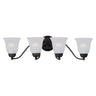 Maxim Lighting Basix 4-Light Bath Vanity Oil Rubbed Bronze