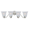 Maxim Lighting Basix 4-Light Bath Vanity Satin Nickel