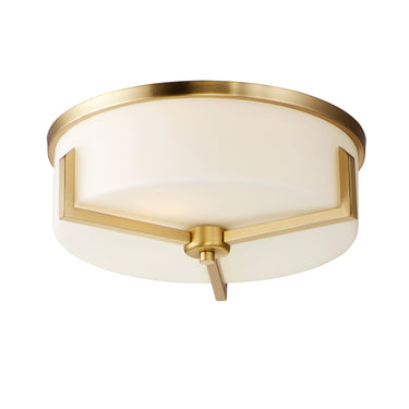 Maxim Lighting Dart 3-Light Flush Mount Satin Brass