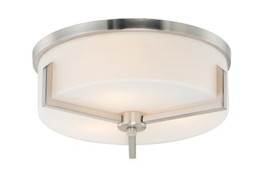 Maxim Lighting Dart 3-Light Flush Mount Satin Nickel