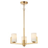 Maxim Lighting Dart 3-Light Chandelier Satin Brass