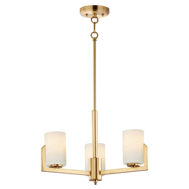 Maxim Lighting Dart 3-Light Chandelier Satin Brass