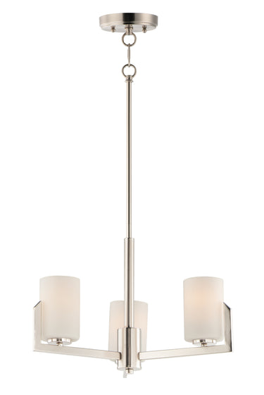 Maxim Lighting Dart 3-Light Chandelier Satin Nickel
