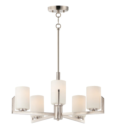 Maxim Lighting Dart 5-Light Chandelier Satin Nickel