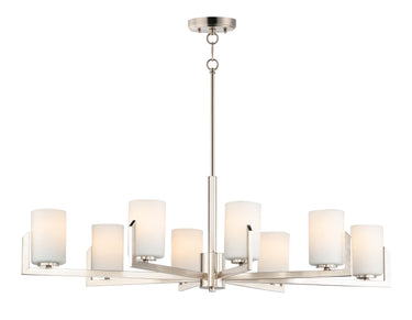 Maxim Lighting Dart 8-Light Chandelier Satin Nickel