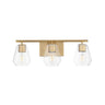 Maxim Lighting Geode 3-Light Bath Vanity Natural Aged Brass