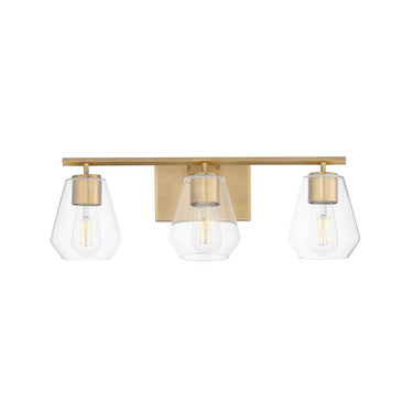Maxim Lighting Geode 3-Light Bath Vanity Natural Aged Brass