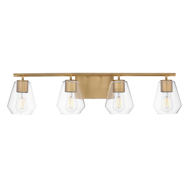 Maxim Lighting Geode 4-Light Bath Vanity Natural Aged Brass