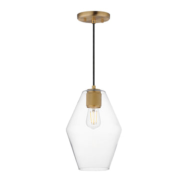 Maxim Lighting Geode Small Pendant Natural Aged Brass