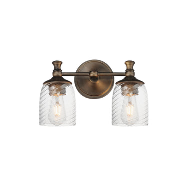 Maxim Lighting Swirl 2-Light Wall Sconce Antique Bronze