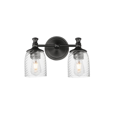 Maxim Lighting Swirl 2-Light Wall Sconce Black