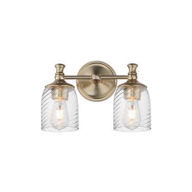 Maxim Lighting Swirl 2-Light Wall Sconce Satin Champagne