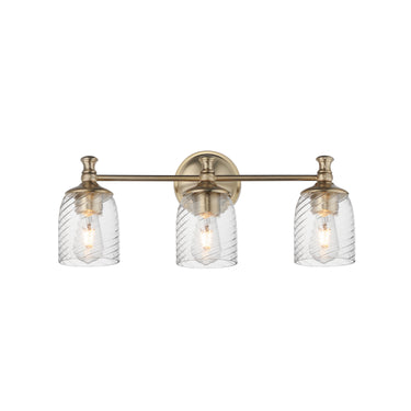 Maxim Lighting Swirl 3-Light Bath Vanity Satin Champagne