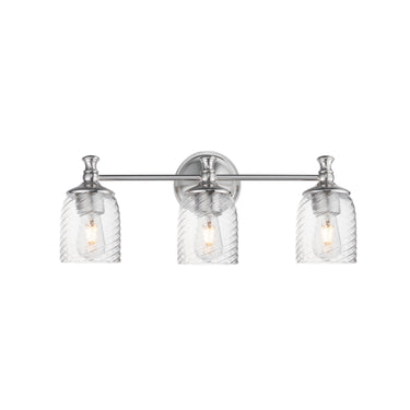 Maxim Lighting Swirl 3-Light Bath Vanity Satin Nickel