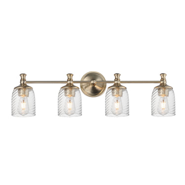 Maxim Lighting Swirl 4-Light Bath Vanity Satin Champagne