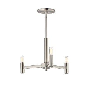 Maxim Lighting Emana 3-Light Chandelier Satin Nickel