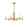 Maxim Lighting Emana 6-Light Chandelier Natural Aged Brass