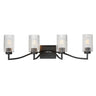 Maxim Lighting Rigata 4-Light Bath Vanity Black