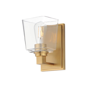 Maxim Lighting Cubos Wall Sconce Natural Aged Brass