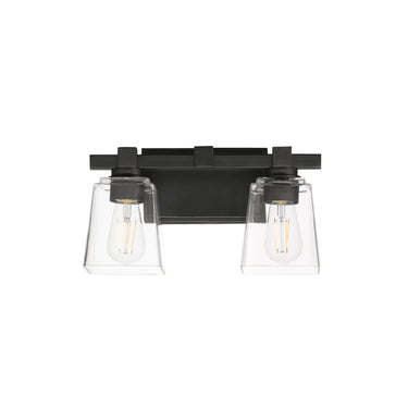 Maxim Lighting Cubos 2-Light Wall Sconce Black