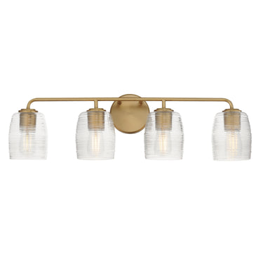 Maxim Lighting Honey 4-Light Bath Vanity Natural Aged Brass
