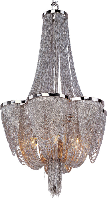Maxim Lighting Chantilly 6-Light Chandelier Polished Nickel