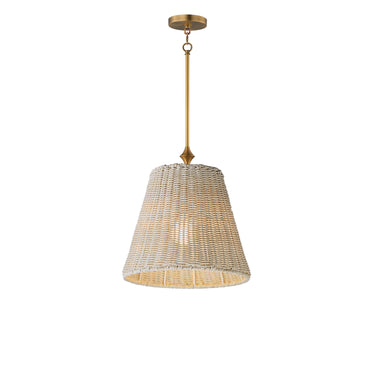 Maxim Lighting Baja 12" Pendant Natural Aged Brass