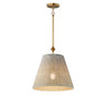 Maxim Lighting Baja 16" Pendant Natural Aged Brass