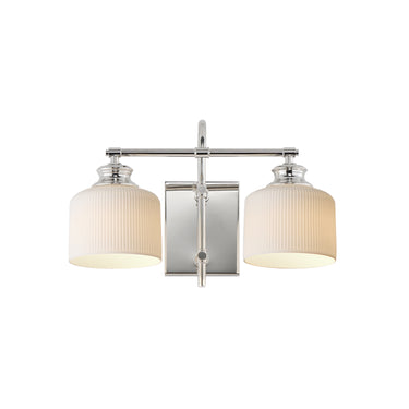 Maxim Lighting Bisque 2-Light Wall Sconce Polished Nickel