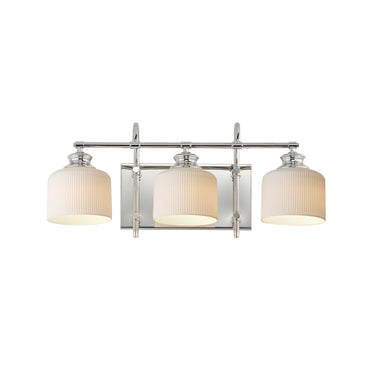 Maxim Lighting Bisque 3-Light Bath Vanity Polished Nickel