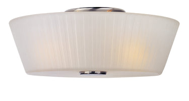 Maxim Lighting Finesse 3-Light Flush Mount Satin Nickel