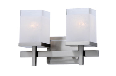 Maxim Lighting Tetra 2-Light Bath Vanity Satin Nickel