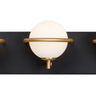 Maxim Lighting Revolve 5-Light LED Bath Vanity Black/Gold