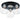 Maxim Lighting Vessel 3-Light Flush Mount Black/Brushed Aluminum