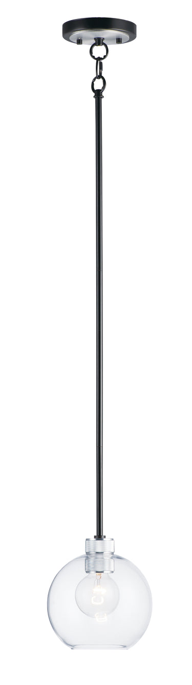 Maxim Lighting Vessel Mini Pendant Black/Brushed Aluminum