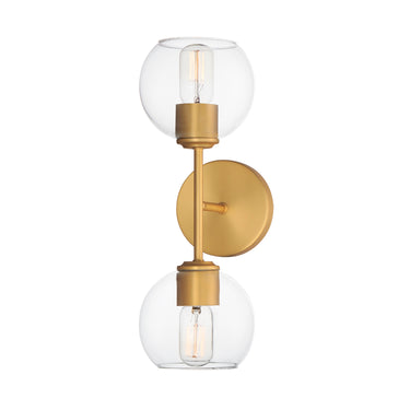 Maxim Lighting Knox 2-Light Wall Sconce Natural Aged Brass