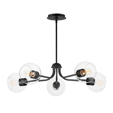 Maxim Lighting Knox 5-Light Globe Chandelier Black