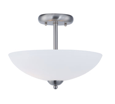 Maxim Lighting Taylor 2-Light Semi-Flush Mount Satin Nickel