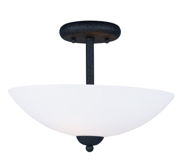 Maxim Lighting Taylor 2-Light Semi-Flush Mount Textured Black