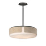 Maxim Lighting Draughtsman 18" Semi Flush Mount Pendant Natural Wood/Charcoal