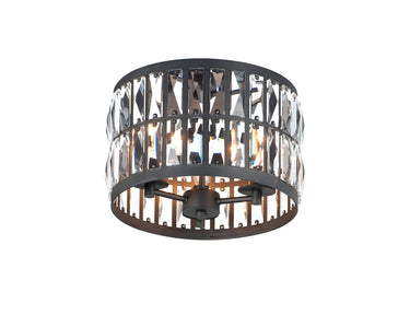 Maxim Lighting Madeline 3-Light Flush Mount Black