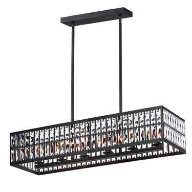 Maxim Lighting Madeline 6-Light Linear Pendant Black
