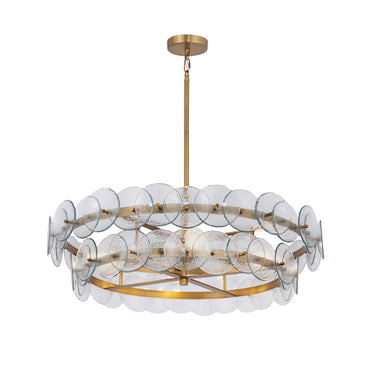 Maxim Lighting Loren 30" Chandelier Weathered Brass