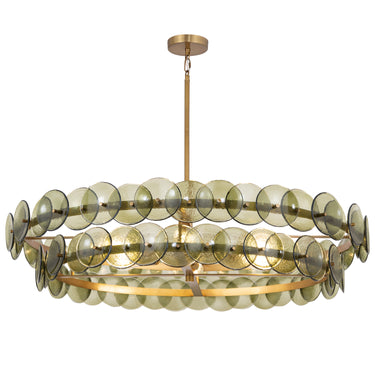Maxim Lighting Loren 42" Chandelier Weathered Brass