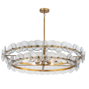 Maxim Lighting Loren 42" Chandelier Weathered Brass