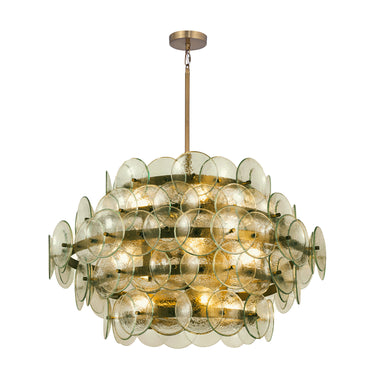 Maxim Lighting Loren 12-Light Chandelier Weathered Brass