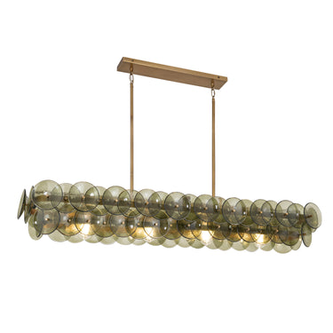 Maxim Lighting Loren 54" Linear Chandelier Weathered Brass