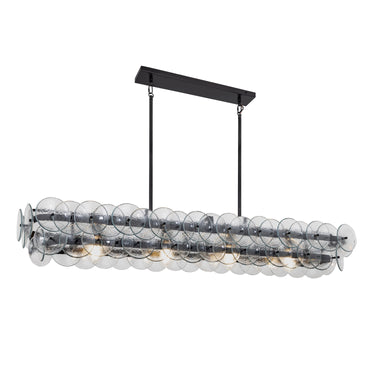 Maxim Lighting Loren 54" Linear Chandelier Gunmetal