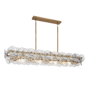 Maxim Lighting Loren 54" Linear Chandelier Weathered Brass